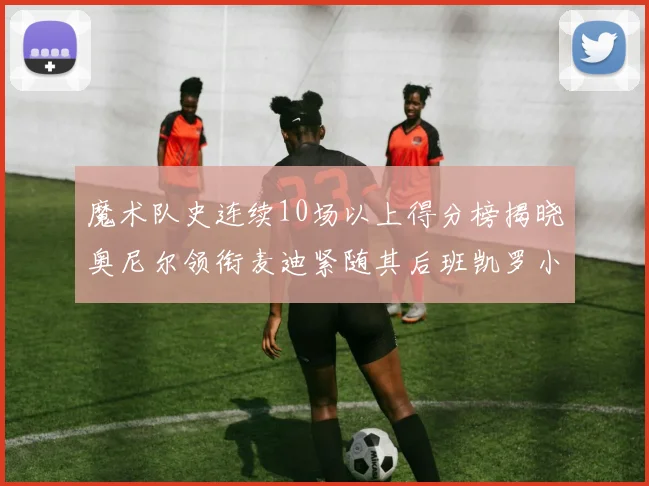 魔术队史连续10场以上得分榜揭晓奥尼尔领衔麦迪紧随其后班凯罗小瓦也在榜上